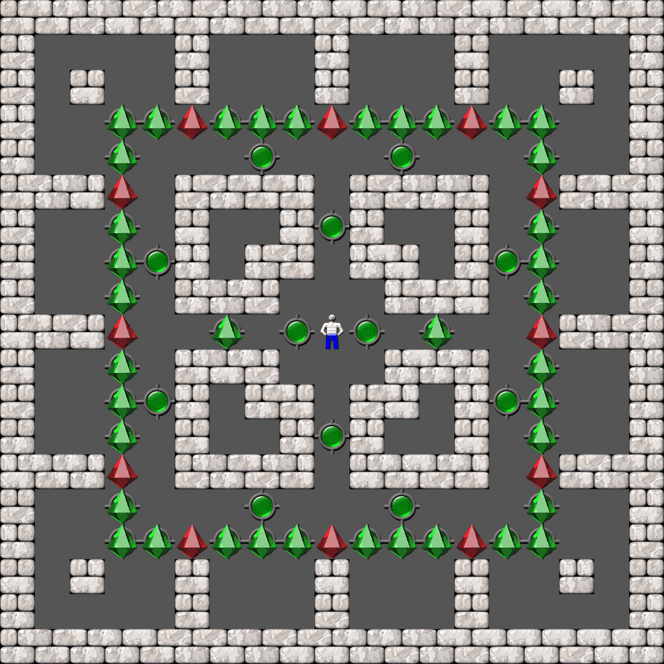 Sokoban Sasquatch 06 Arranged level 34